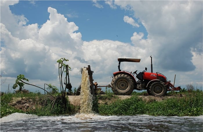 En la desembocadura de los ríos Aracataca, Fundación los ganaderos y palmicultores se están secando los humedales para extender la frontera agrícola y ganadera a través de la deforestación y construcción de diques, provocando al mismo tiempo sedimentación en estos ríos