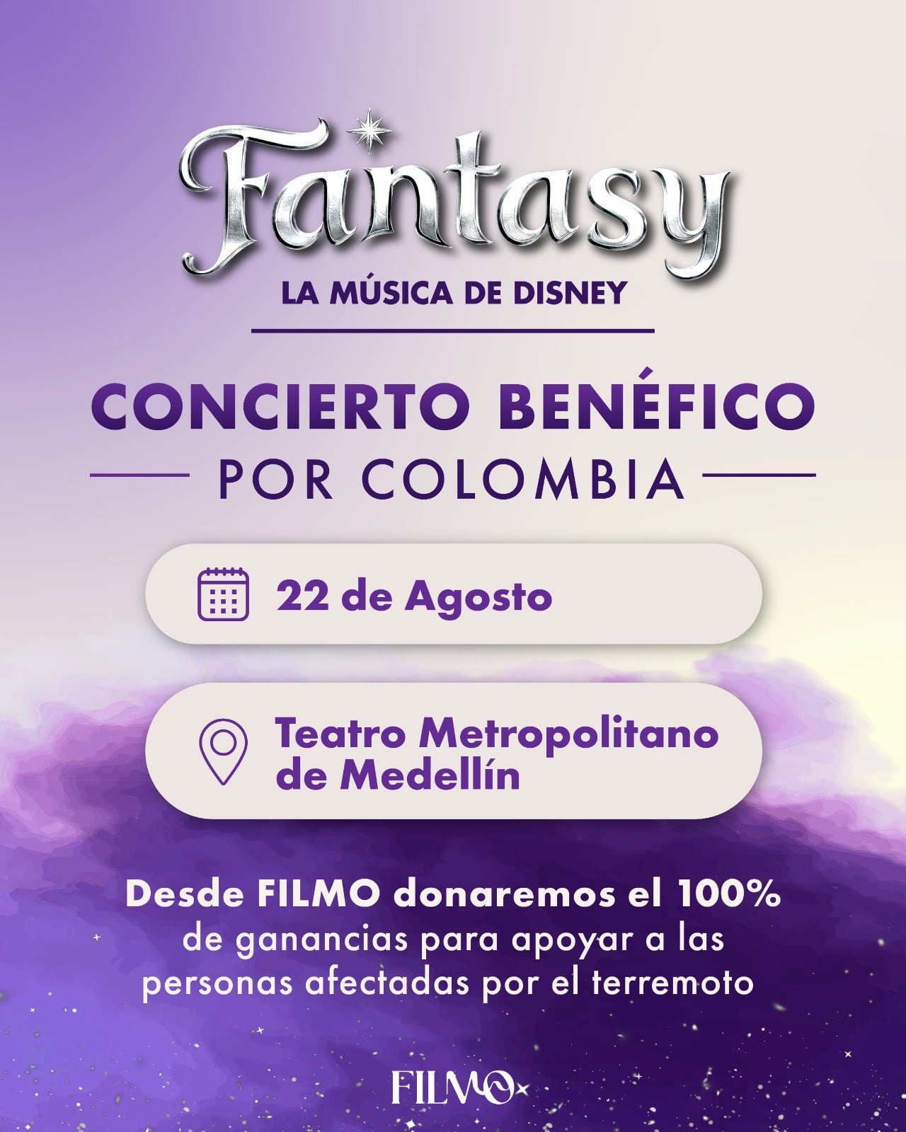 'FANTASY, La Música de Disney' se une por Colombia.