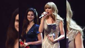 Las dos artistas hacen la única colaboración en "Midnights". Foto: Instagram @lanadelreybr.