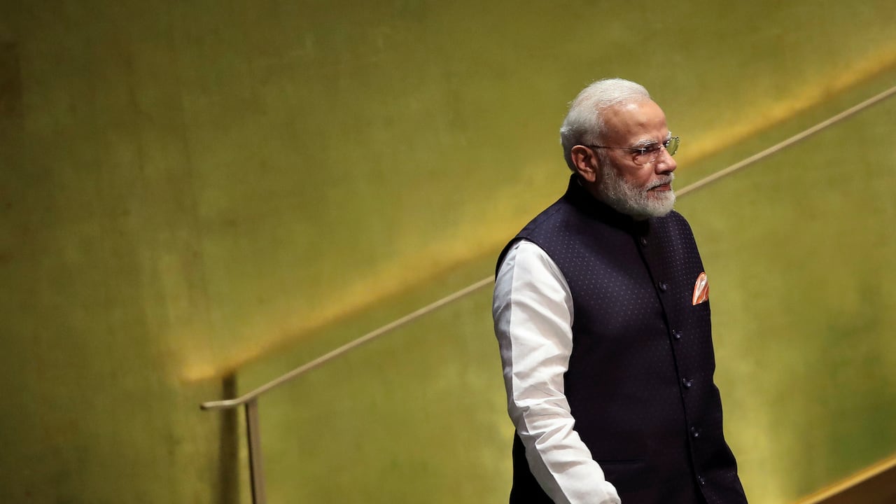 Narendra Modi, primer ministro de la India.