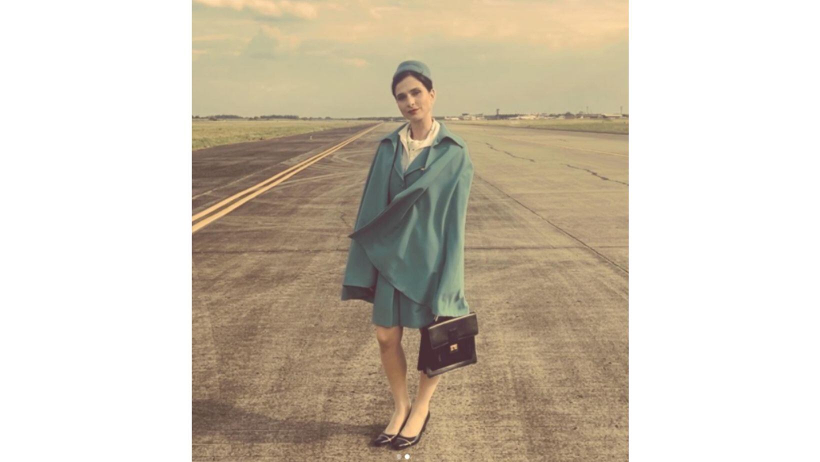 Ella es Edilma Pérez, la verdadera azafata de 'Secuestro del vuelo 601', a quien interpreta Mónica Lopera