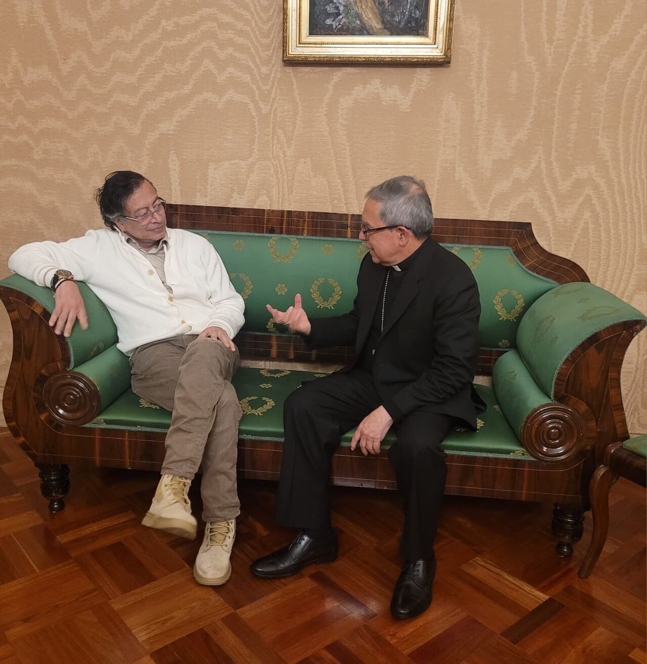 Gustavo Petro y Luis José Rueda.