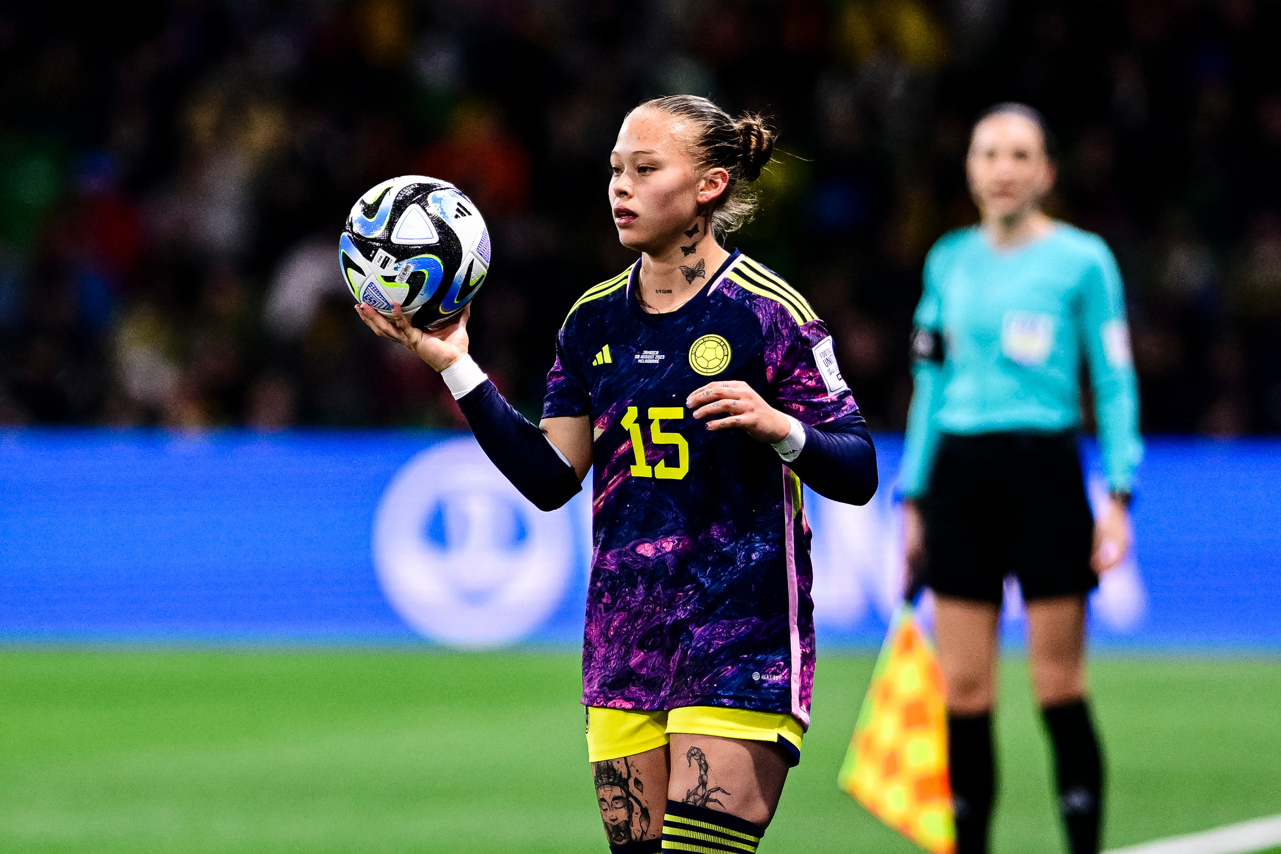 Ana Guzmán jugó como lateral izquierda.