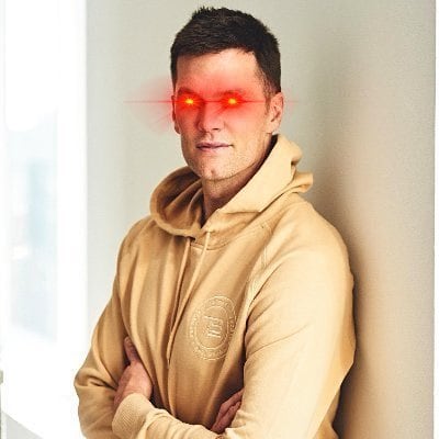 Ojos láser / Tom Brady.