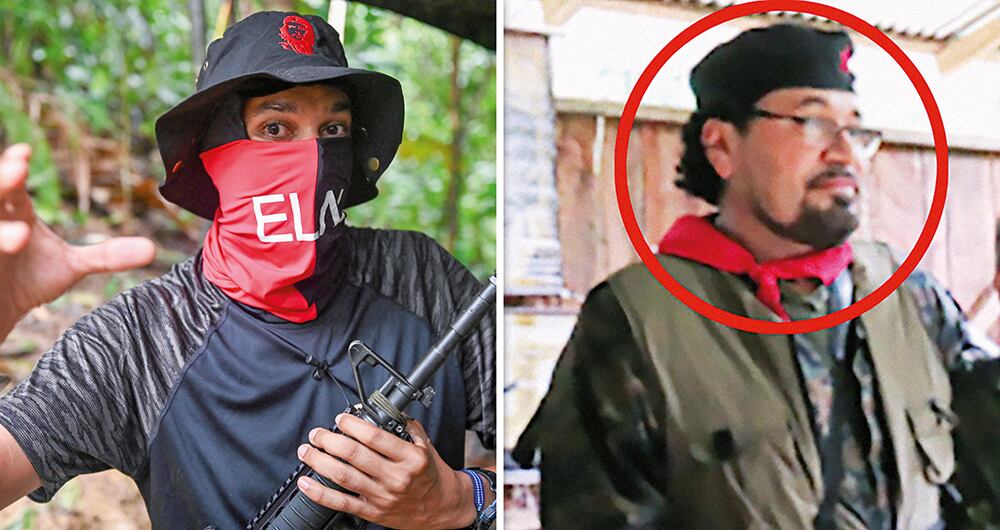 Alias Uriel (izq.) y alias Fabián recibieron órdenes directas del Coce para financiar, reclutar y dar entrenamiento a miembros de la primera línea, que terminaron yendo a sus campamentos en las selvas del país. 