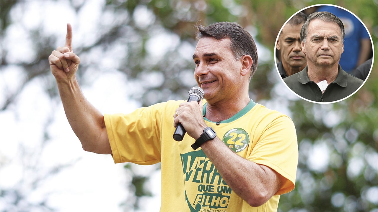 Flávio Bolsonaro define a Lula como “alguien que prometió mucha cosa y no entregó nada”.
