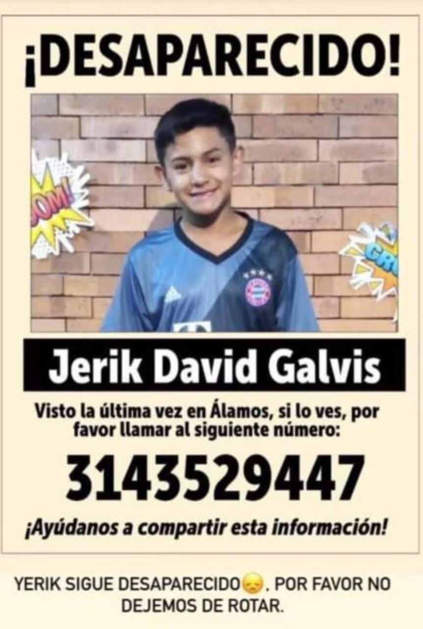 Menor desaparecido