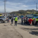 Manifestaciones por parte de los habitantes del municipio de Guayabetal, quienes exigen medidas concretas al Gobierno nacional. Foto: Coviandina