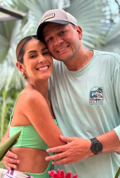 Carolina Soto y su esposo, Germán.