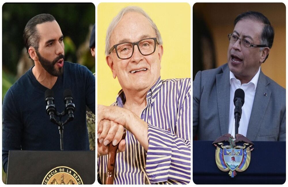 Nayib Bukele, Gustavo Álvarez Gardeazabal y Gustavo Petro.