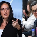 Senadora María Fernanda Cabal y Jaime Dussán, presidente de Colpensiones.