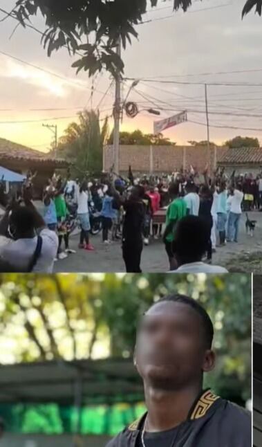 Así algunos presentes documentaron el hecho.