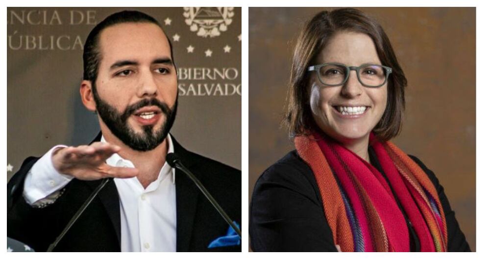 Nayib Bukele y Juanita Goebertus