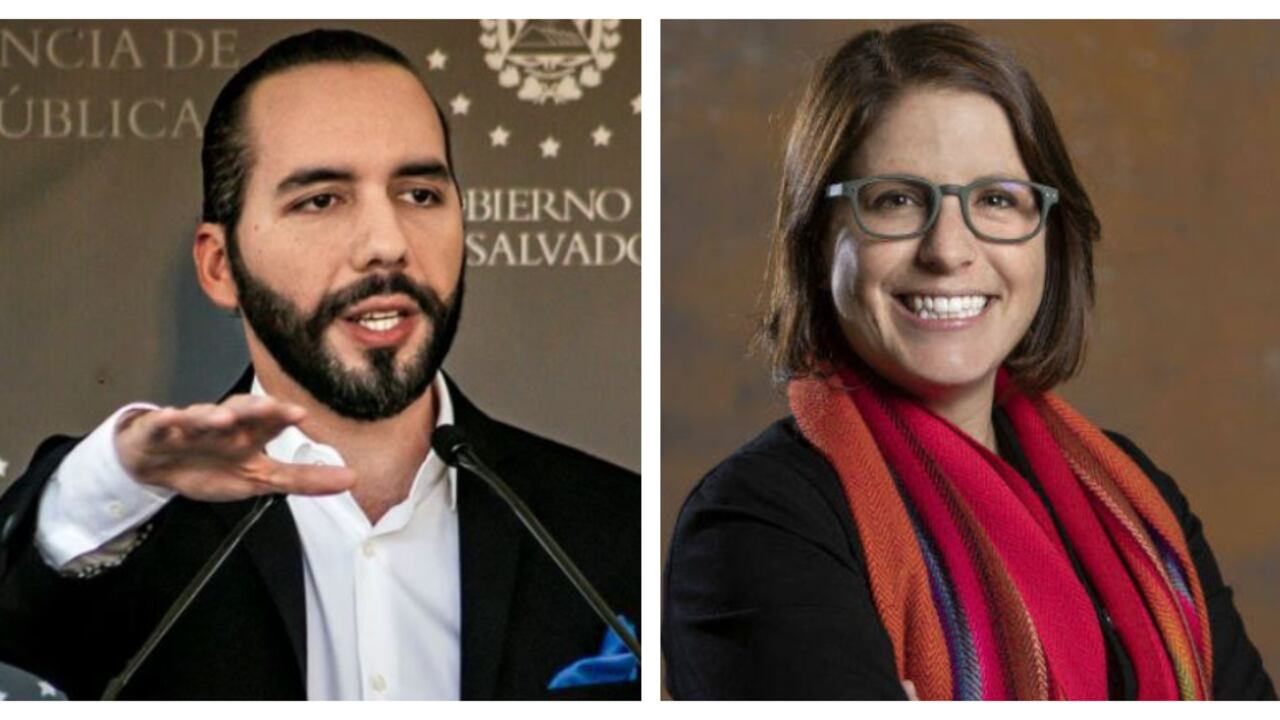 Nayib Bukele y Juanita Goebertus