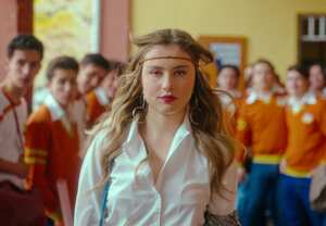 La Primera Vez Temporada 1. Francisca Estevez in La Primera Vez Temporada 1. Cr Mauro Gonzalez/Netflix © 2022