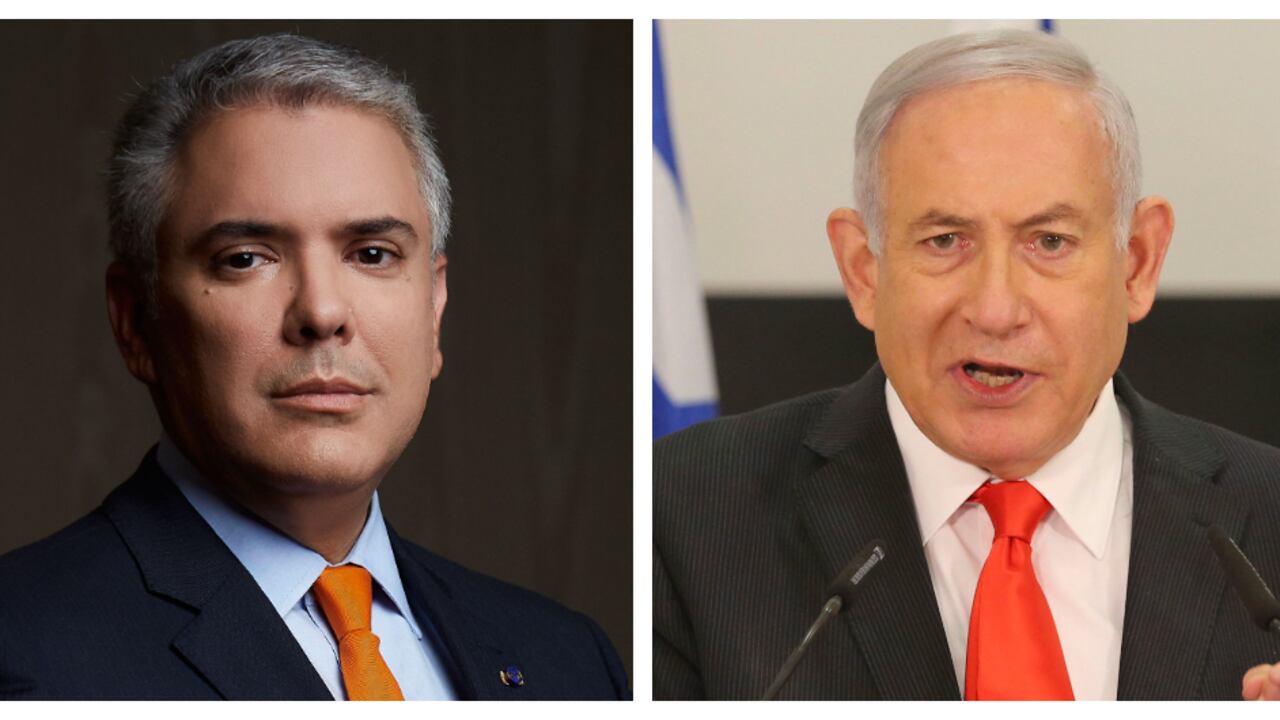 Iván Duque y Benjamín Netanyahu