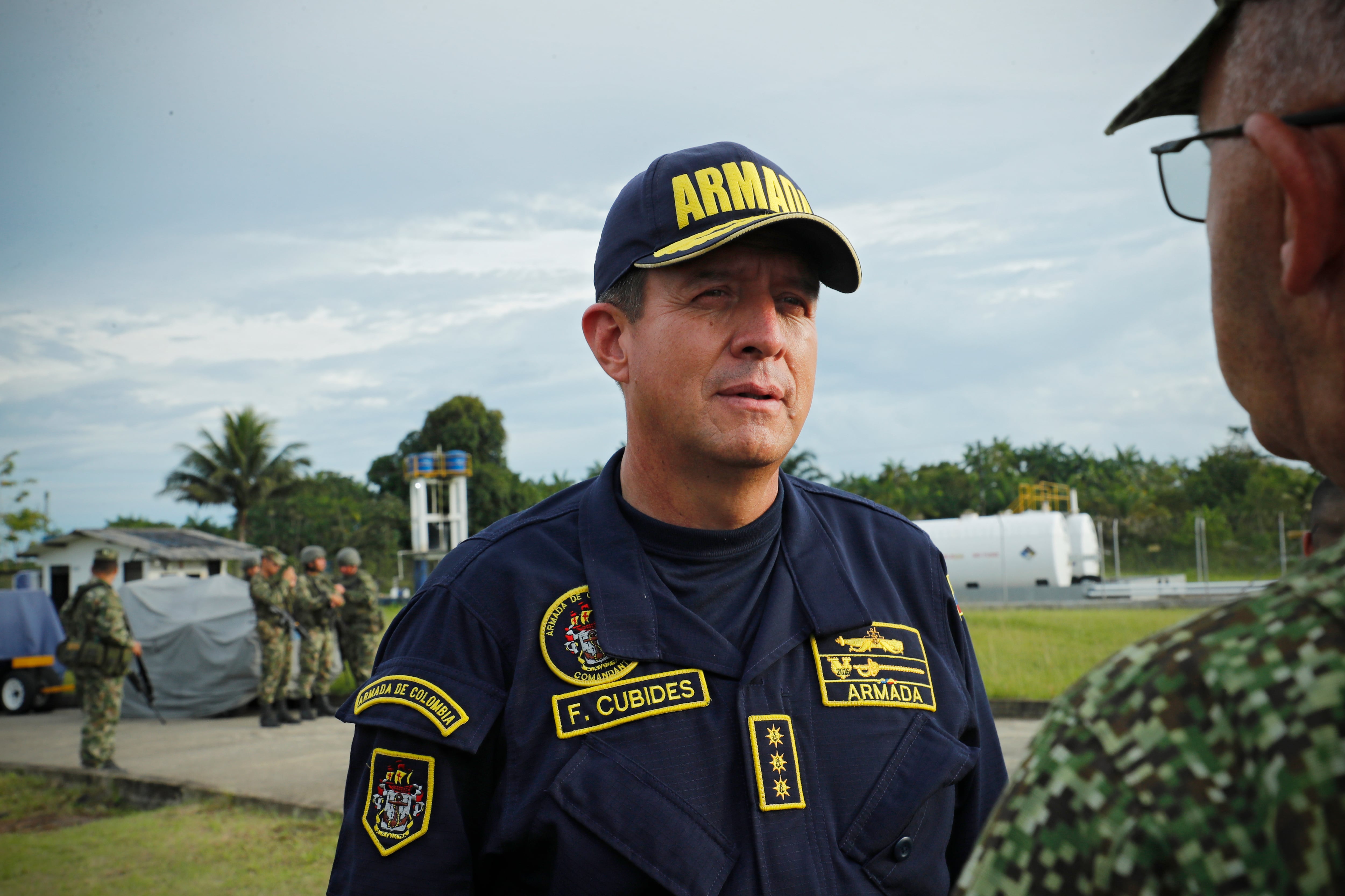 Almirante Francisco Hernando Cubides comandante de la Armada Nacional en el municipio de  Timbiquí Cauca
Septiembre 19 del 2022
Foto Guillermo Torres Reina / Semana