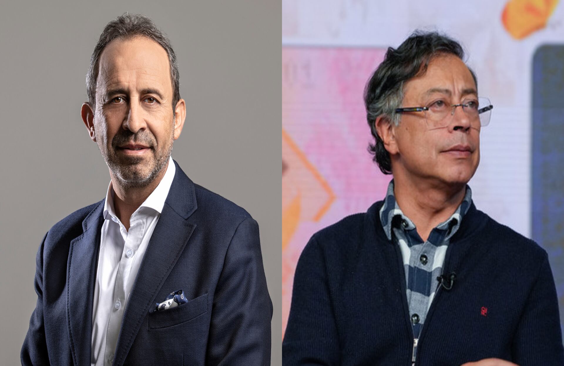 Fabio Aristizábal y Gustavo Petro.