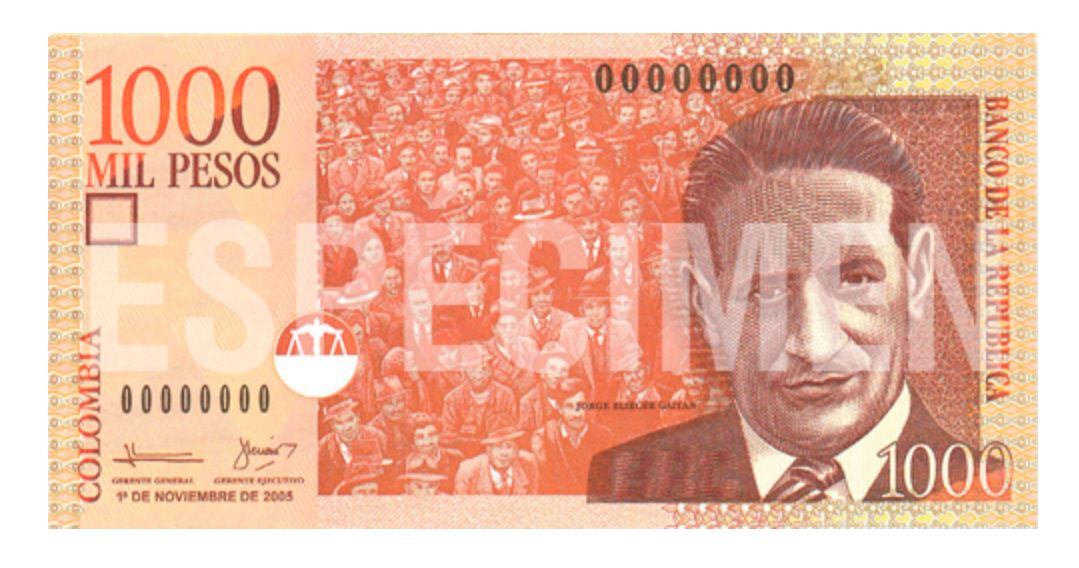 Billete Mil Pesos -Colombia