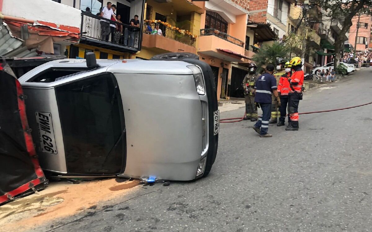 El accidente se registró en el norte de la capital antioqueña.