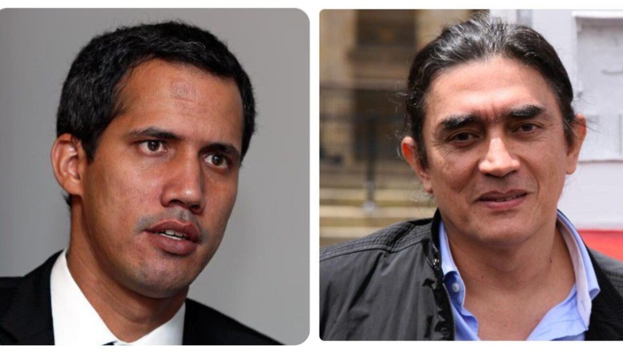 Juan Guaidó y Gustavo Bolívar.