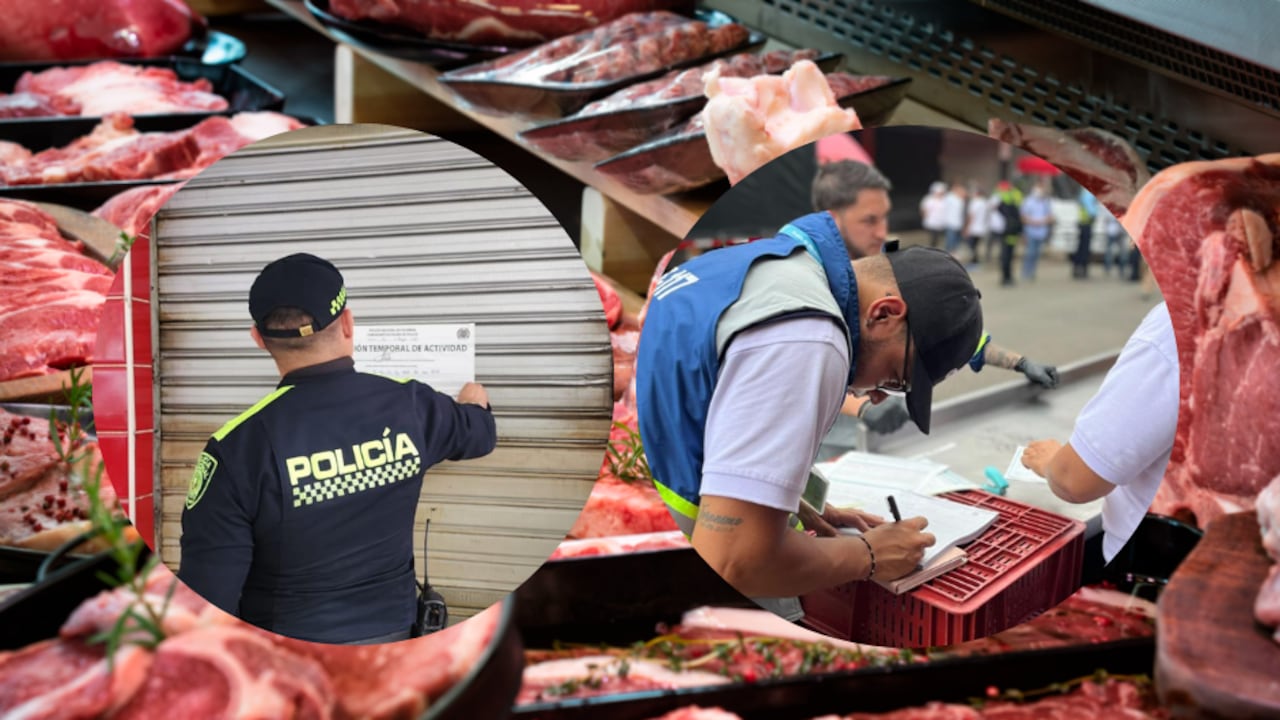 Operativo de la Alcaldía de Medellín en las calles del centro de Medellín.