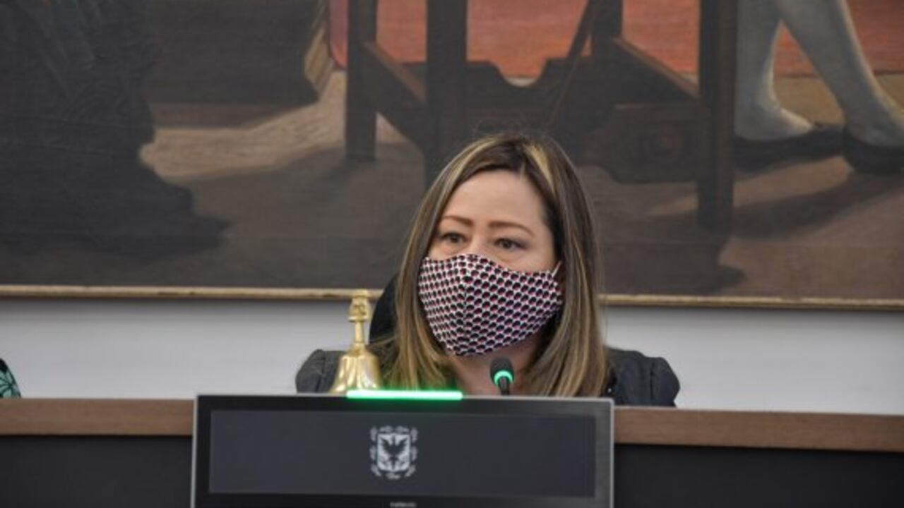 La concejal María Fernanda Rojas cuestionó el lento avance del Regiotram del Norte.