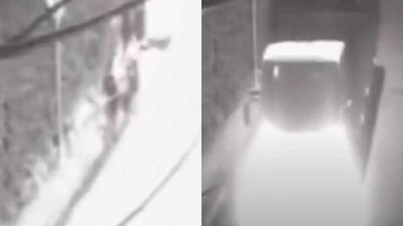 Momentos del accidente en Cajicá.