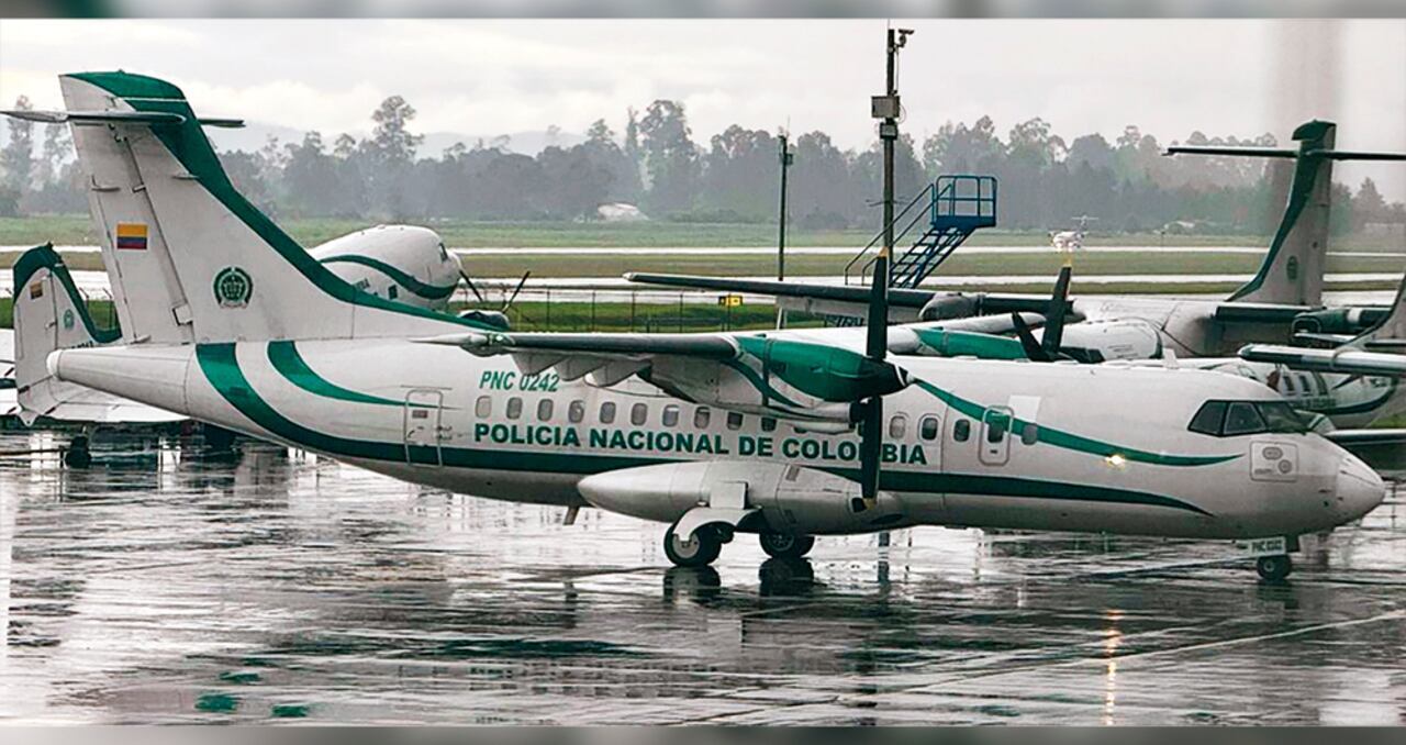 Este es uno de los aviones de la Policía en los que voló Juliana Guerrero.