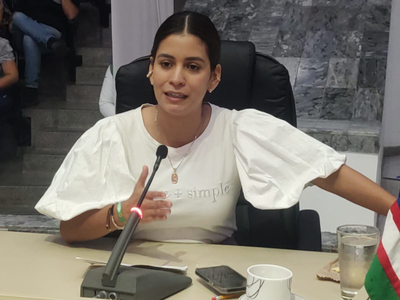 La Concejal María Isabel Moreno Salazar