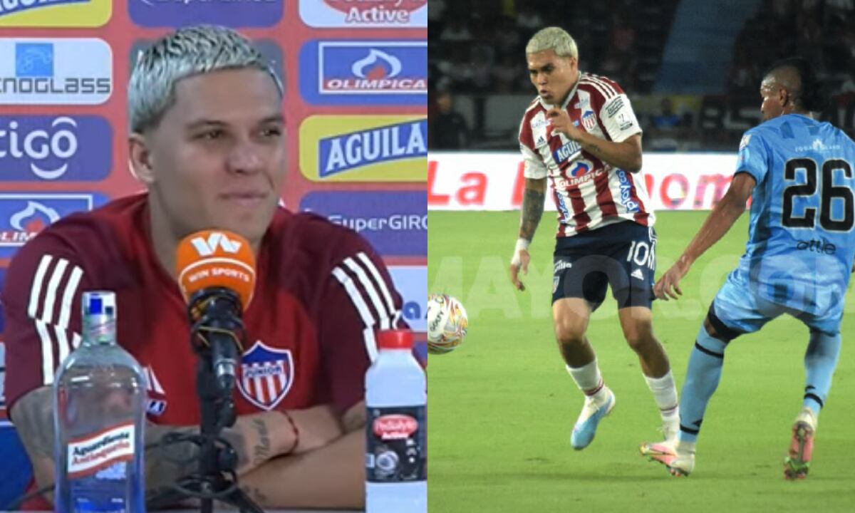 Juan Fernando Quintero, Junior de Barranquilla. Foto: Captura de pantalla YouTube Dimayor//Dimayor