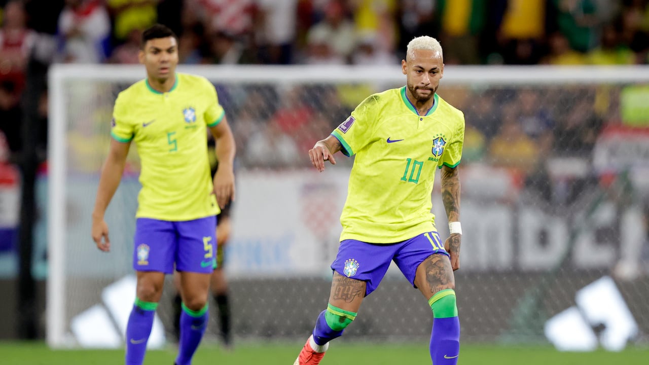 Neymar con la Selección de Brasil.