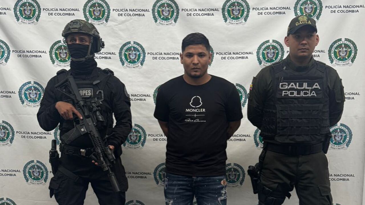 Alias Caín capturado por la Policía Nacional en Barranquilla.