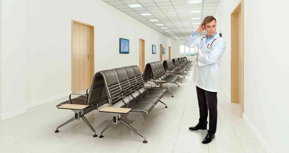 Hospital sin pacientes