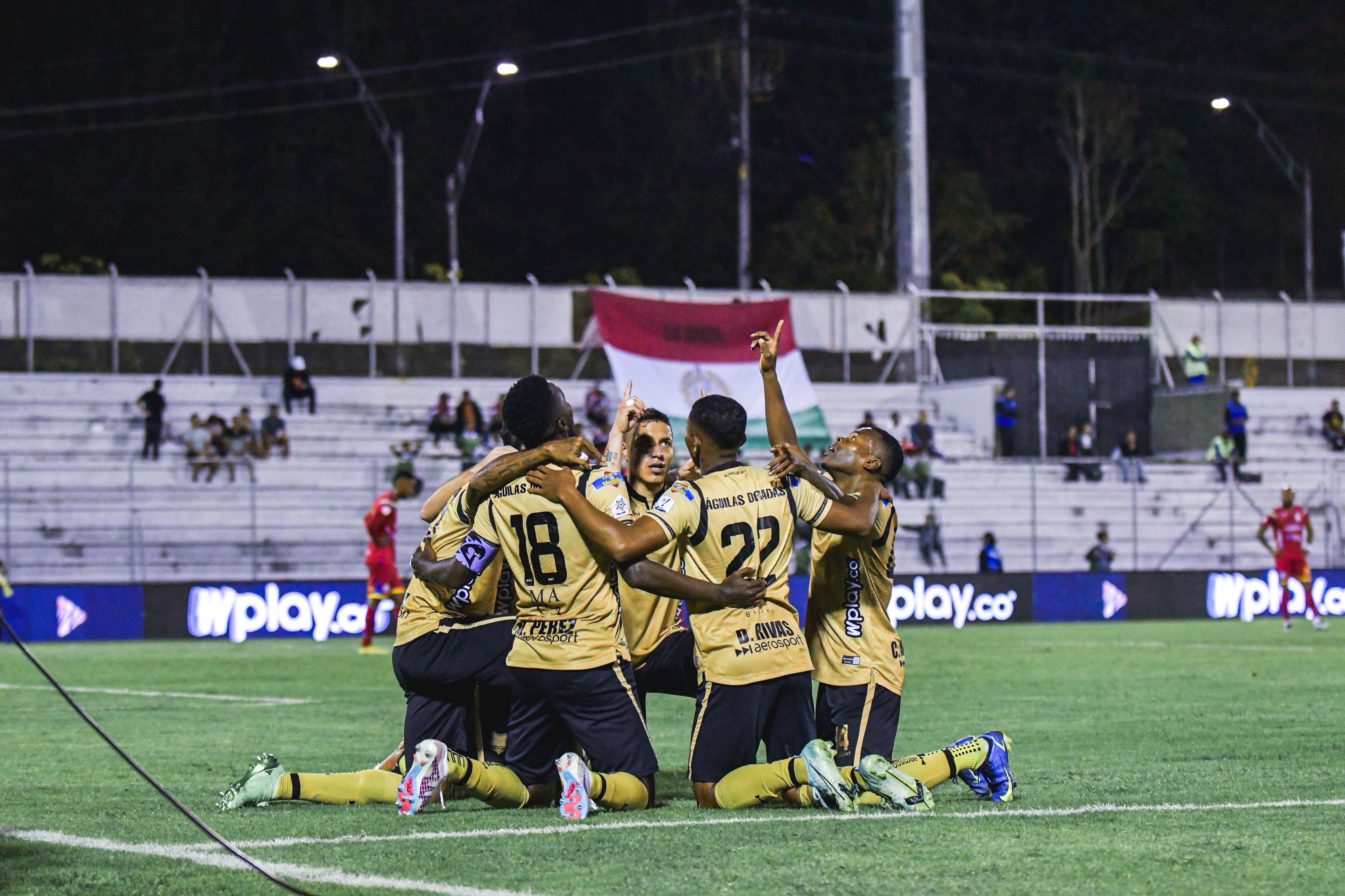RIONEGRO, septiembre 30 de 2023. En el estadio Alberto Grisales, Águilas Doradas de Rionegro se enfrenta al Deportivo Pasto, en un juego por la fecha 15 de la Liga Betplay 2. (Colprensa - David Jaramillo)