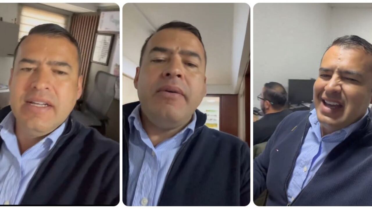 El presidente de la Cámara, Jaime Raúl Salamanca, durante su recorrido por el Legislativo.