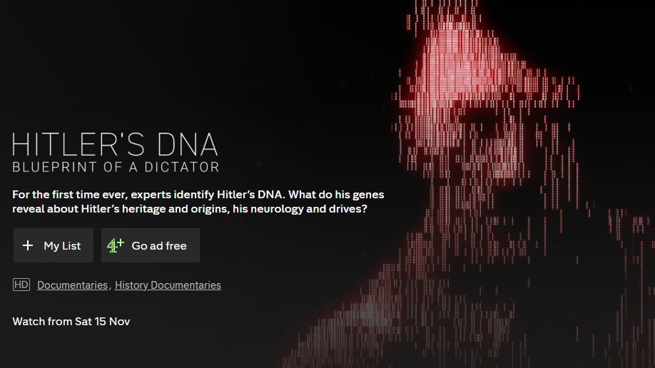 Hitler tenía trastorno de desarrollo de órganos sexuales según un estudio genético