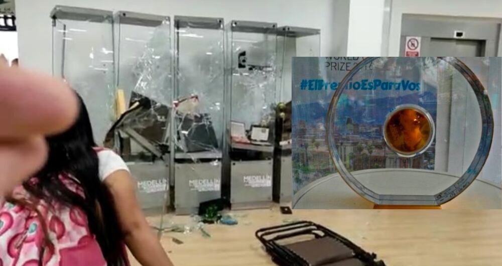 Asalto a la Alcaldía de Medellín este miércoles.