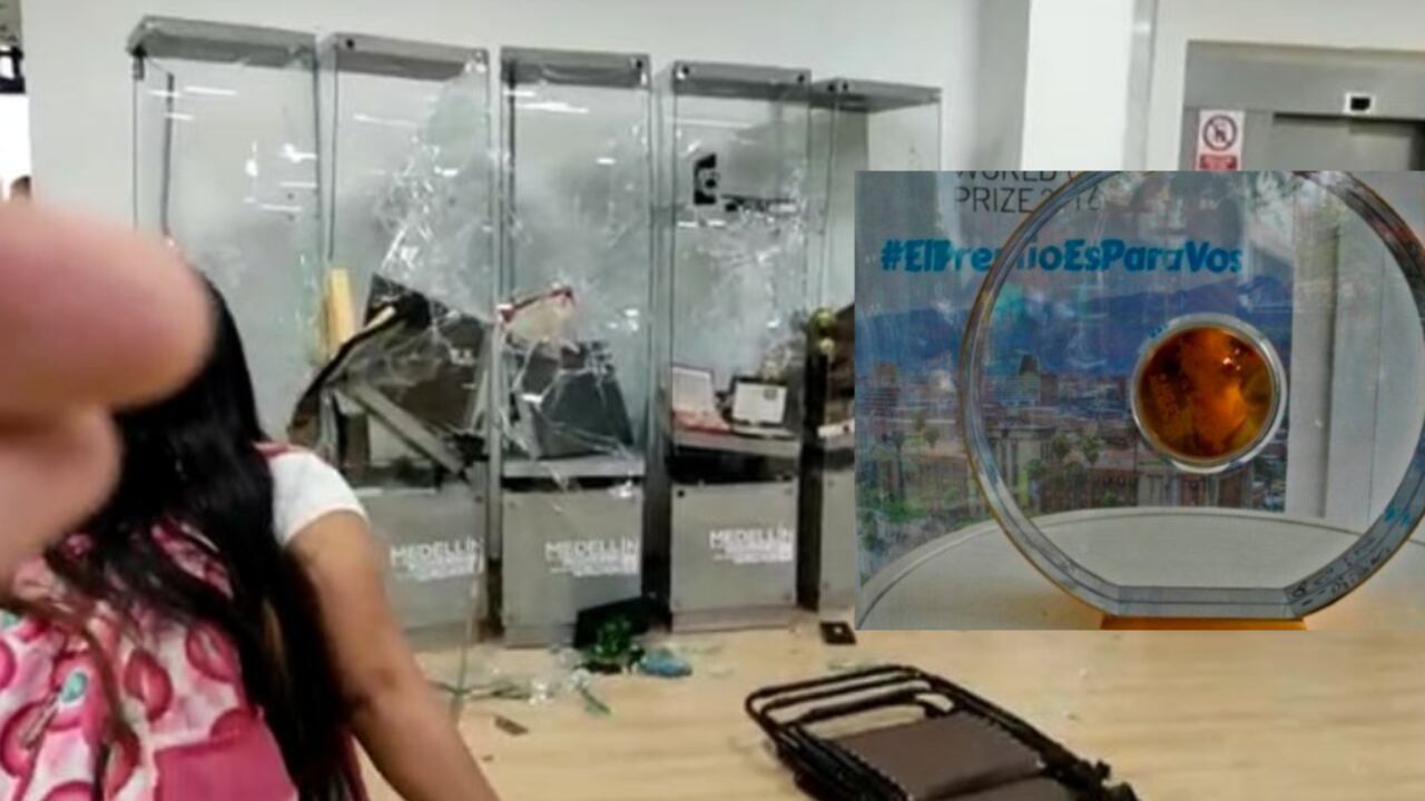 Asalto a la Alcaldía de Medellín este miércoles.