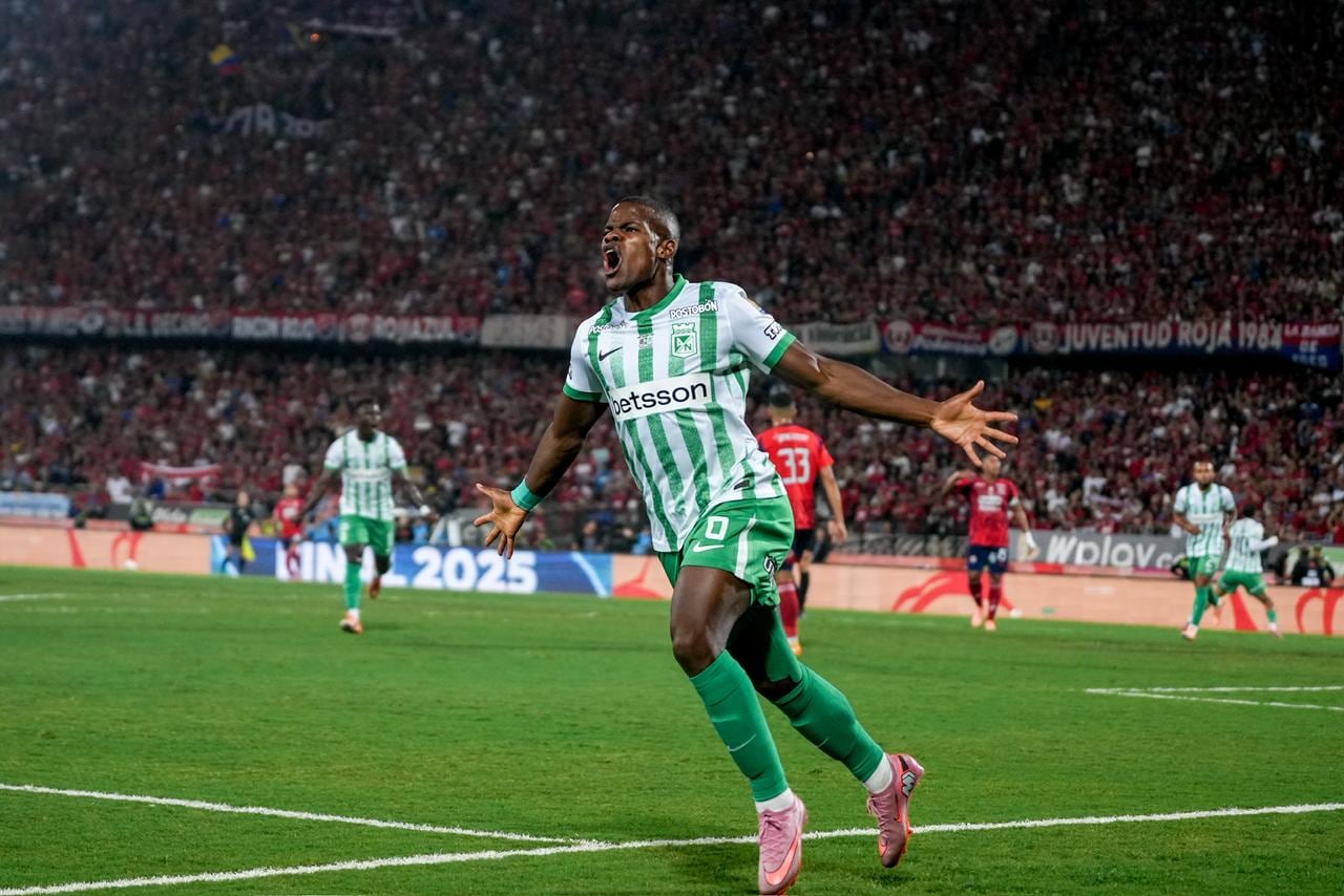 Imagen del partido de vuelta de la final de la Copa Colombia 2025, entre Independiente Medellín Atlético Nacional.