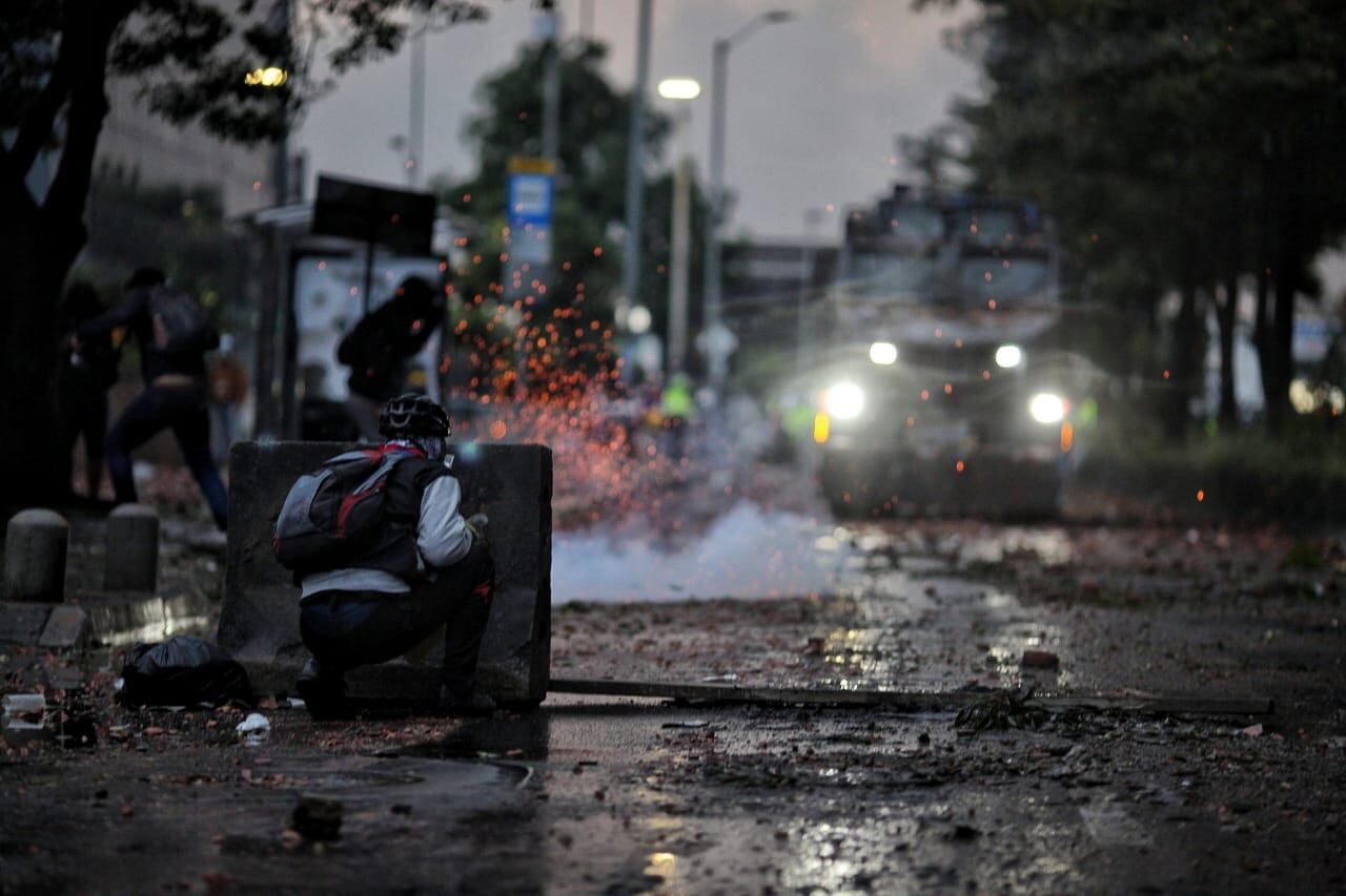 Paro Nacional toma de Bogotá calle 26 carrera 100 misak