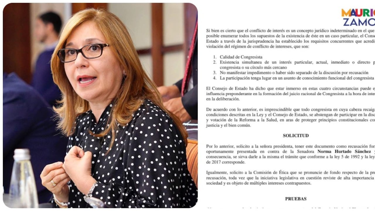 Esta es la recusación contra Norma Hurtado.