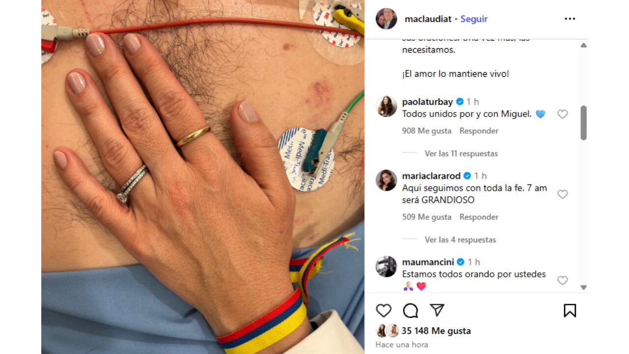 Paola Turbay reaccionó a imagen de Miguel Uribe Turbay