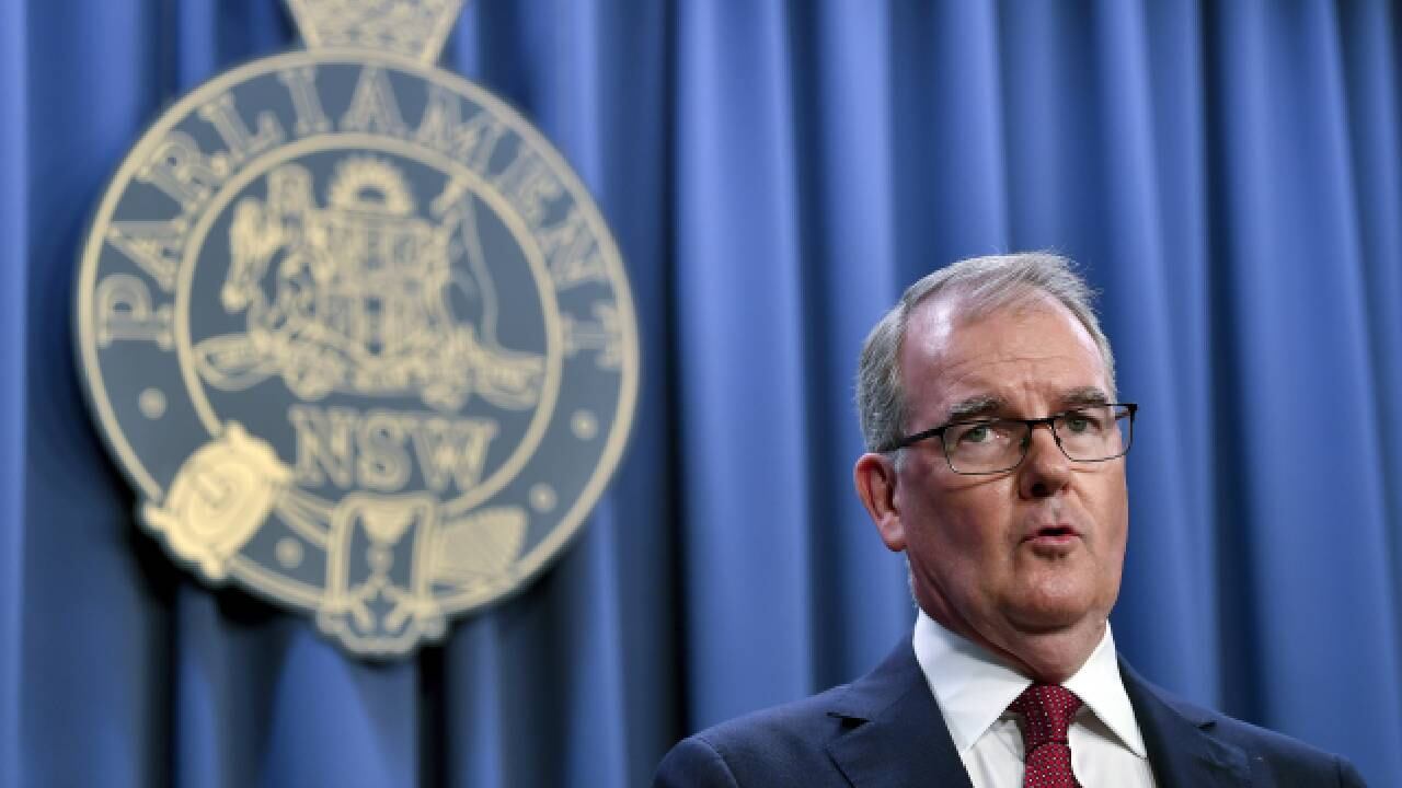 El fiscal general de Nueva Gales del Sur, Michael Daley, se dirige a una conferencia de prensa en Sídney, el lunes 5 de junio de 2023.