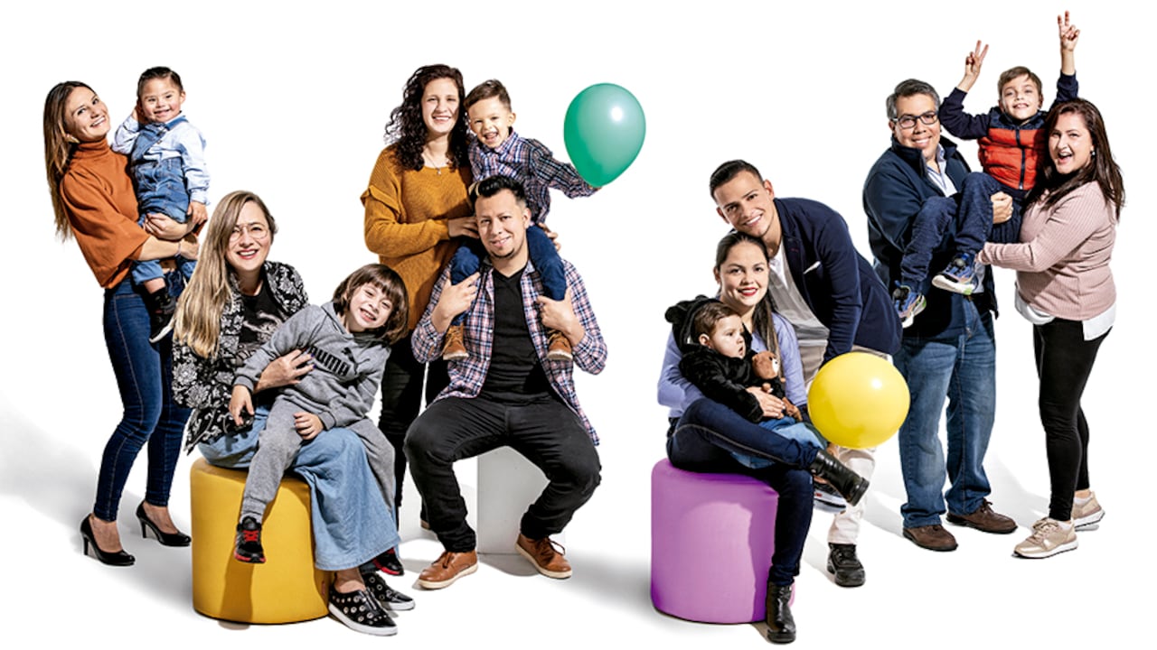 Los padres de Samuel, Miguel Ángel, Jerónimo, Thiago y Juan Vicente (de izquierda a derecha) autorizan el uso de su imagen como testimonio de vida.