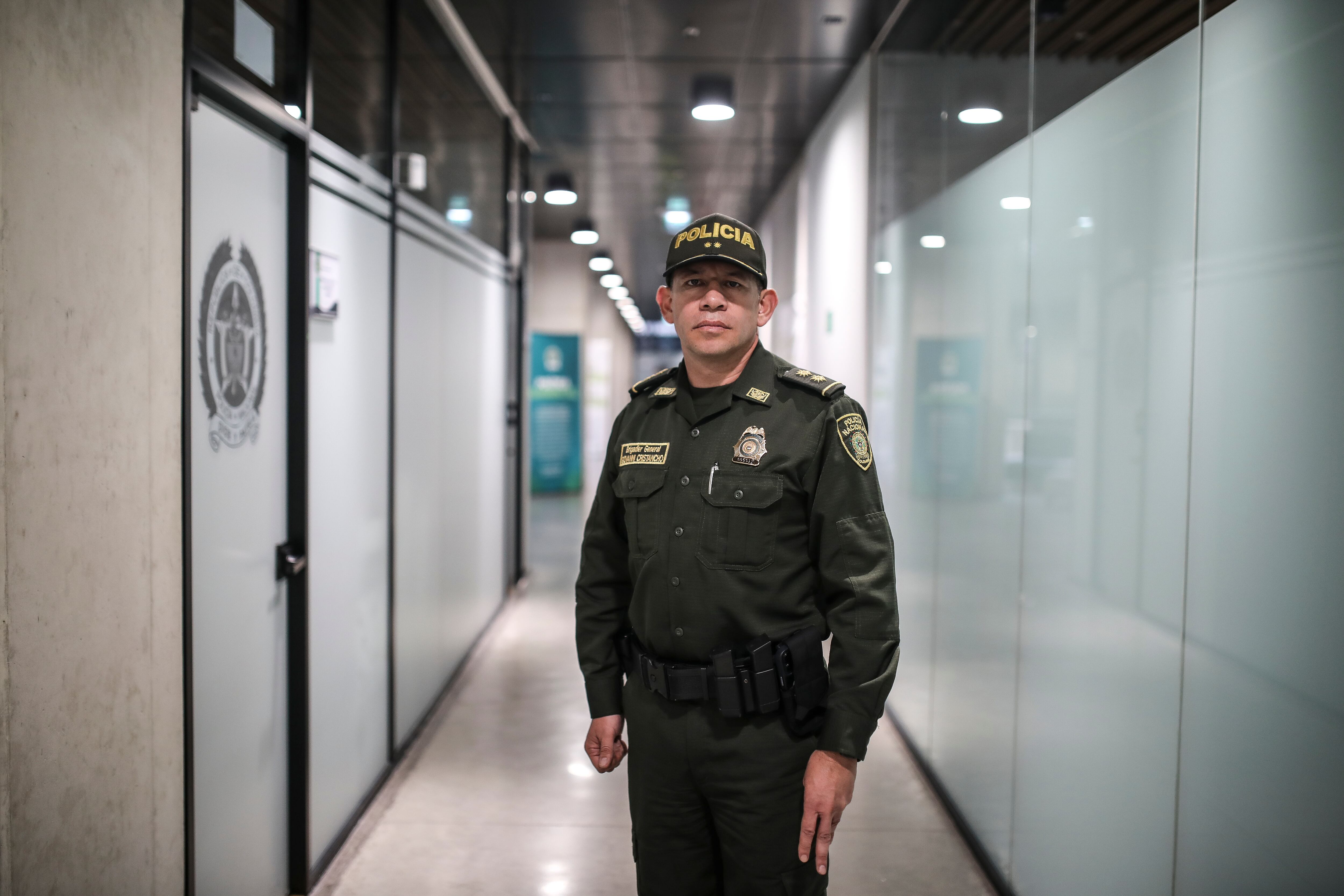 Brigadier General Giovanni Cristancho
comandante de la Policía de Bogotá