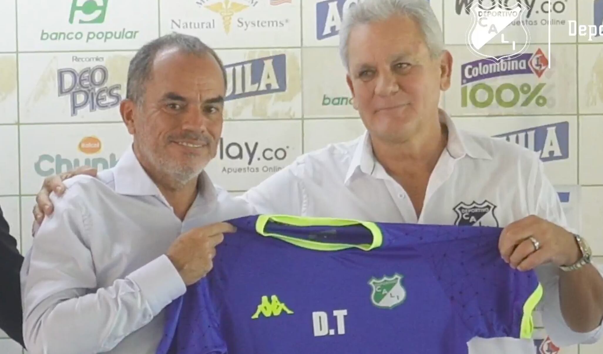 Presentación de Jaime De la Pava como técnico del Cali.