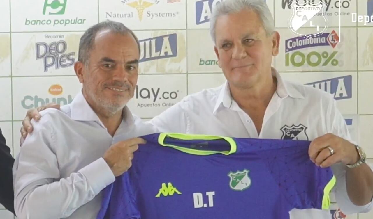 Presentación de Jaime De la Pava como técnico del Cali.
