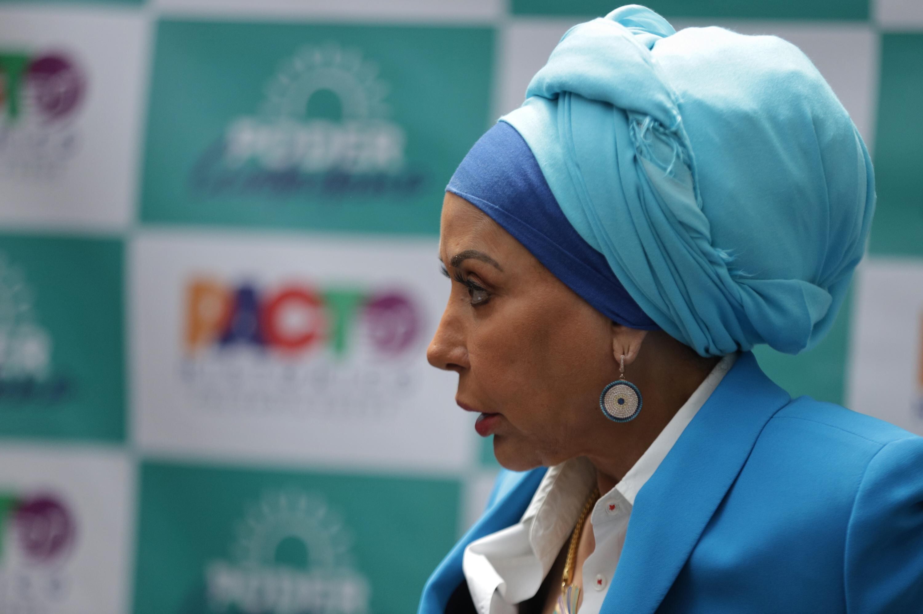 La senadora Piedad Córdoba. 