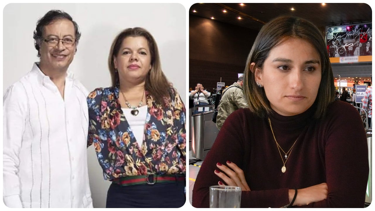 Gustavo Petro, Mary Luz Herrán y Laura Sarabia.